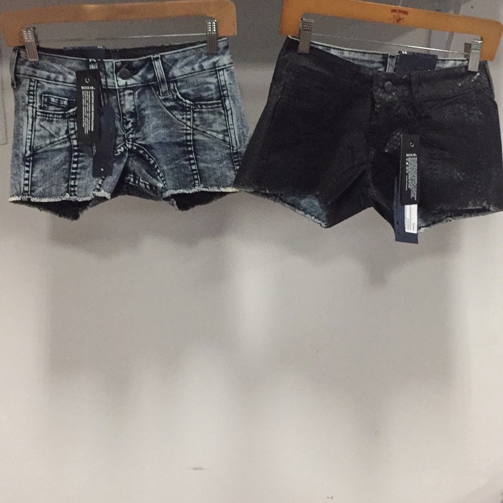 NWT bleulab SNAKE reversible shorts summer sexy booty pant denim jean